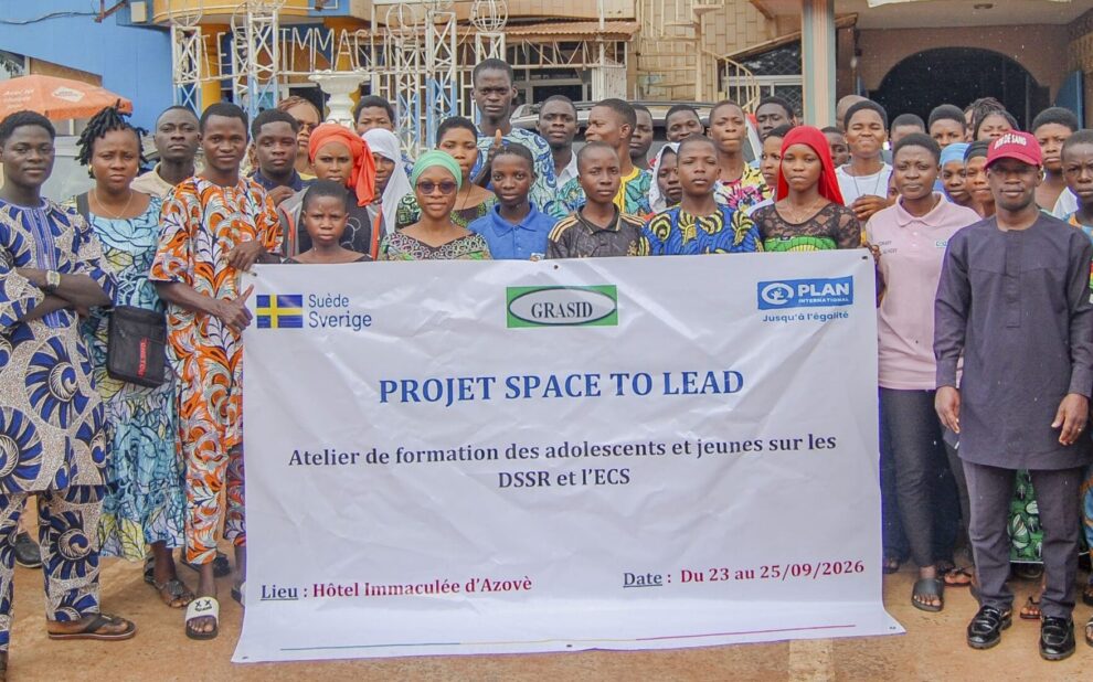 GRASID ONG et Plan Internationnal Bénin forme les jeunes sur les DSSR et l'ECS